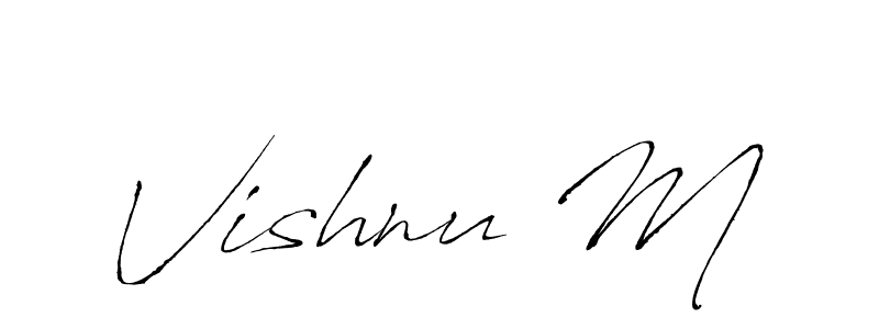 This is the best signature style for the Vishnu M name. Also you like these signature font (Antro_Vectra). Mix name signature. Vishnu M signature style 6 images and pictures png