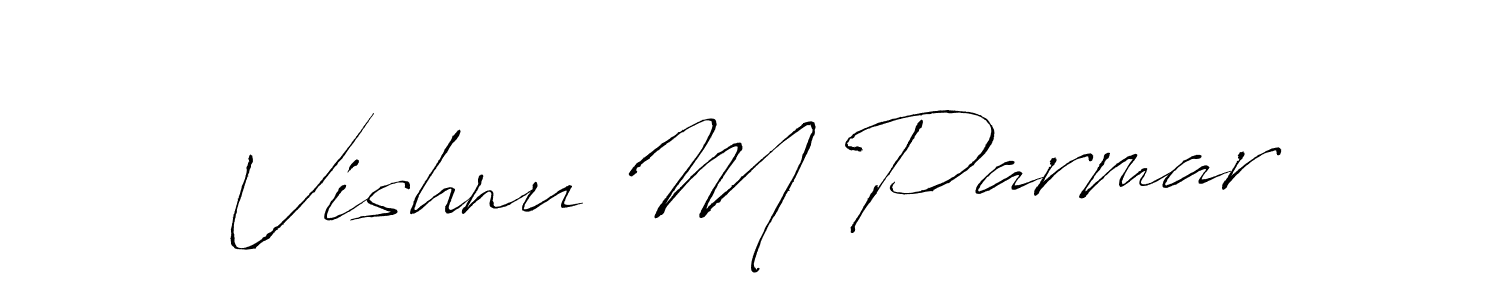 Also You can easily find your signature by using the search form. We will create Vishnu M Parmar name handwritten signature images for you free of cost using Antro_Vectra sign style. Vishnu M Parmar signature style 6 images and pictures png