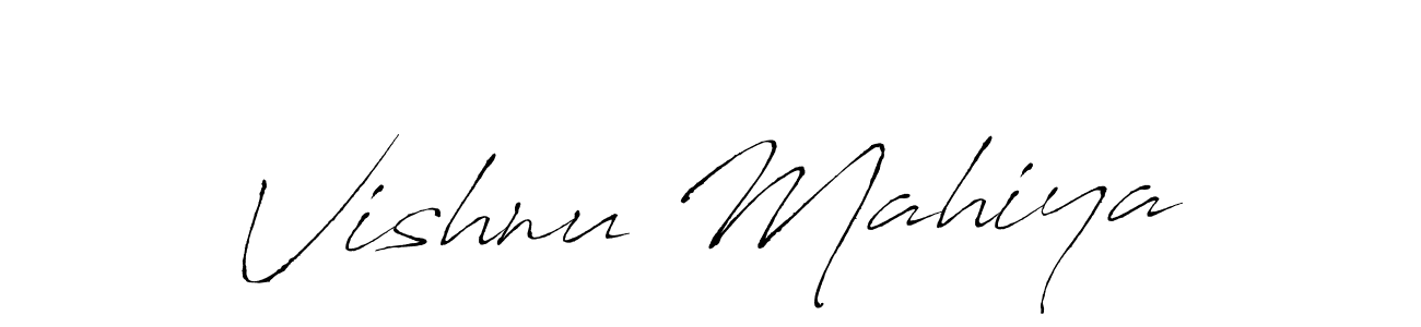 Create a beautiful signature design for name Vishnu Mahiya. With this signature (Antro_Vectra) fonts, you can make a handwritten signature for free. Vishnu Mahiya signature style 6 images and pictures png