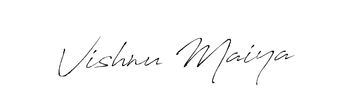 The best way (Antro_Vectra) to make a short signature is to pick only two or three words in your name. The name Vishnu Maiya include a total of six letters. For converting this name. Vishnu Maiya signature style 6 images and pictures png