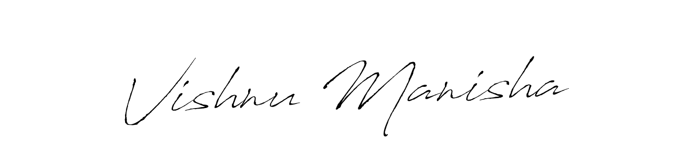 It looks lik you need a new signature style for name Vishnu Manisha. Design unique handwritten (Antro_Vectra) signature with our free signature maker in just a few clicks. Vishnu Manisha signature style 6 images and pictures png