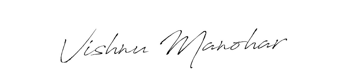 Also You can easily find your signature by using the search form. We will create Vishnu Manohar name handwritten signature images for you free of cost using Antro_Vectra sign style. Vishnu Manohar signature style 6 images and pictures png