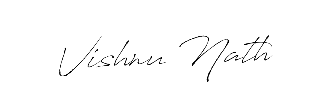 Create a beautiful signature design for name Vishnu Nath. With this signature (Antro_Vectra) fonts, you can make a handwritten signature for free. Vishnu Nath signature style 6 images and pictures png