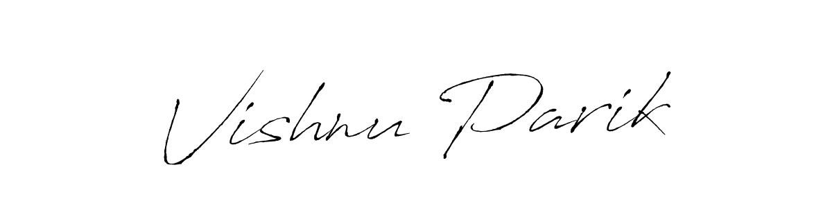 Also we have Vishnu Parik name is the best signature style. Create professional handwritten signature collection using Antro_Vectra autograph style. Vishnu Parik signature style 6 images and pictures png