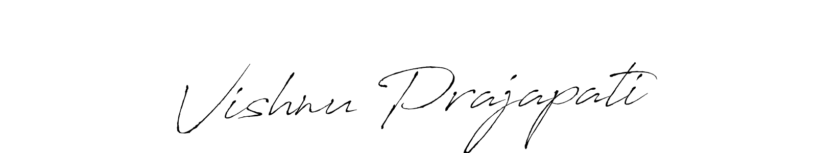 Create a beautiful signature design for name Vishnu Prajapati. With this signature (Antro_Vectra) fonts, you can make a handwritten signature for free. Vishnu Prajapati signature style 6 images and pictures png