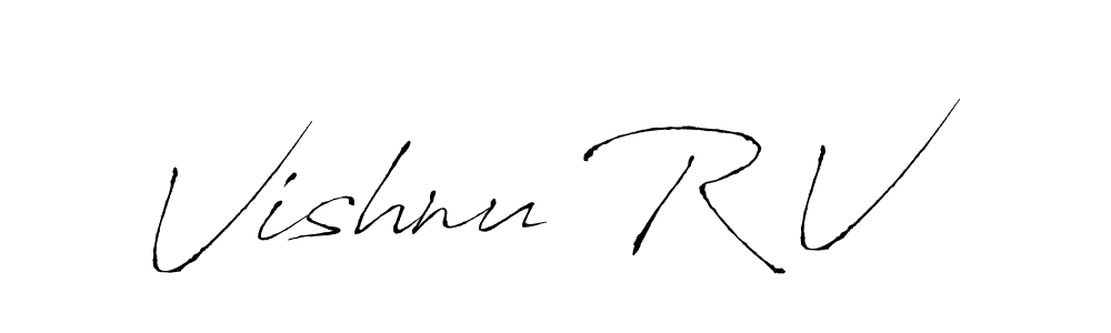 Create a beautiful signature design for name Vishnu R V. With this signature (Antro_Vectra) fonts, you can make a handwritten signature for free. Vishnu R V signature style 6 images and pictures png