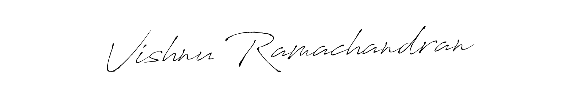 Vishnu Ramachandran stylish signature style. Best Handwritten Sign (Antro_Vectra) for my name. Handwritten Signature Collection Ideas for my name Vishnu Ramachandran. Vishnu Ramachandran signature style 6 images and pictures png