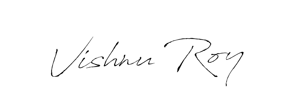 How to make Vishnu Roy name signature. Use Antro_Vectra style for creating short signs online. This is the latest handwritten sign. Vishnu Roy signature style 6 images and pictures png