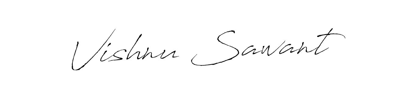 Make a beautiful signature design for name Vishnu Sawant. Use this online signature maker to create a handwritten signature for free. Vishnu Sawant signature style 6 images and pictures png