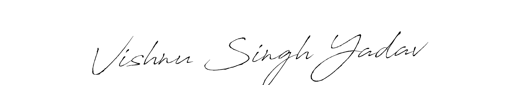 Design your own signature with our free online signature maker. With this signature software, you can create a handwritten (Antro_Vectra) signature for name Vishnu Singh Yadav. Vishnu Singh Yadav signature style 6 images and pictures png