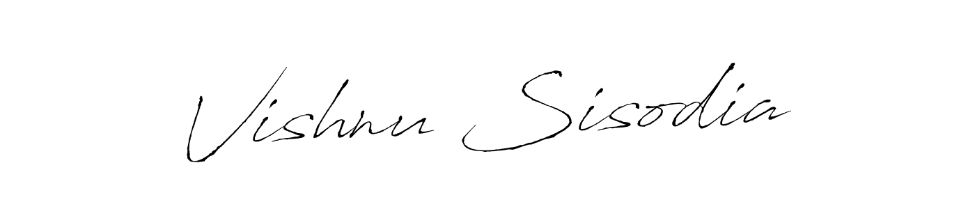 The best way (Antro_Vectra) to make a short signature is to pick only two or three words in your name. The name Vishnu Sisodia include a total of six letters. For converting this name. Vishnu Sisodia signature style 6 images and pictures png