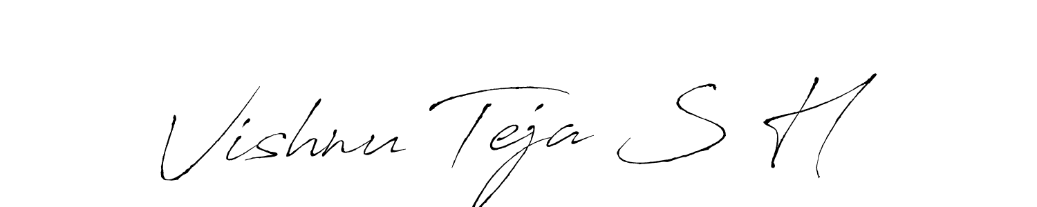 Here are the top 10 professional signature styles for the name Vishnu Teja S H. These are the best autograph styles you can use for your name. Vishnu Teja S H signature style 6 images and pictures png