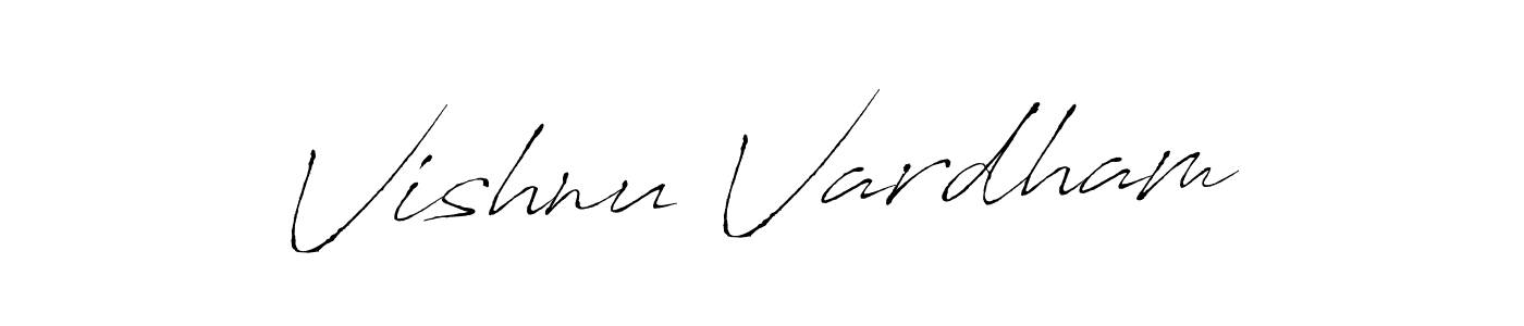 Vishnu Vardham stylish signature style. Best Handwritten Sign (Antro_Vectra) for my name. Handwritten Signature Collection Ideas for my name Vishnu Vardham. Vishnu Vardham signature style 6 images and pictures png