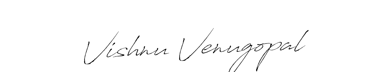 Use a signature maker to create a handwritten signature online. With this signature software, you can design (Antro_Vectra) your own signature for name Vishnu Venugopal. Vishnu Venugopal signature style 6 images and pictures png