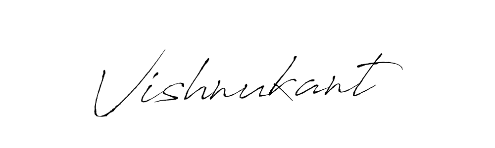 Vishnukant stylish signature style. Best Handwritten Sign (Antro_Vectra) for my name. Handwritten Signature Collection Ideas for my name Vishnukant. Vishnukant signature style 6 images and pictures png