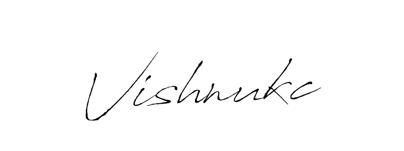 How to make Vishnukc name signature. Use Antro_Vectra style for creating short signs online. This is the latest handwritten sign. Vishnukc signature style 6 images and pictures png