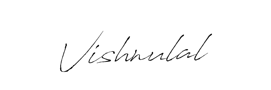 Make a beautiful signature design for name Vishnulal. With this signature (Antro_Vectra) style, you can create a handwritten signature for free. Vishnulal signature style 6 images and pictures png