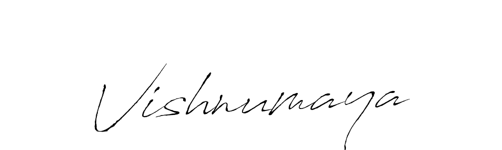 Design your own signature with our free online signature maker. With this signature software, you can create a handwritten (Antro_Vectra) signature for name Vishnumaya. Vishnumaya signature style 6 images and pictures png