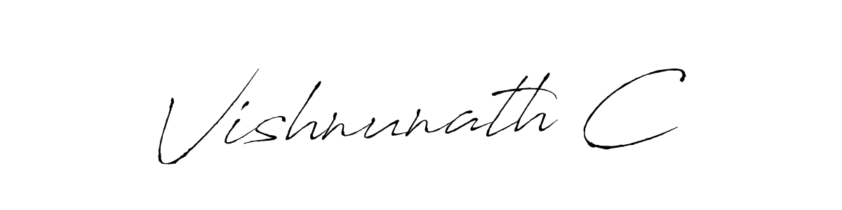 It looks lik you need a new signature style for name Vishnunath C. Design unique handwritten (Antro_Vectra) signature with our free signature maker in just a few clicks. Vishnunath C signature style 6 images and pictures png