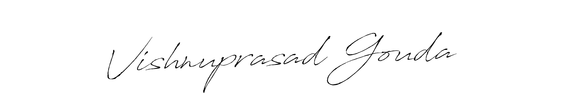 Make a beautiful signature design for name Vishnuprasad Gouda. Use this online signature maker to create a handwritten signature for free. Vishnuprasad Gouda signature style 6 images and pictures png