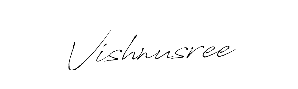 Make a beautiful signature design for name Vishnusree. With this signature (Antro_Vectra) style, you can create a handwritten signature for free. Vishnusree signature style 6 images and pictures png