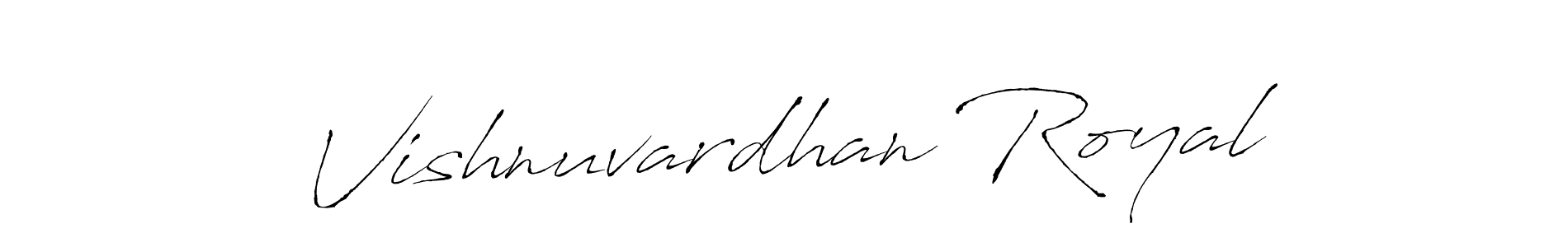 Vishnuvardhan Royal stylish signature style. Best Handwritten Sign (Antro_Vectra) for my name. Handwritten Signature Collection Ideas for my name Vishnuvardhan Royal. Vishnuvardhan Royal signature style 6 images and pictures png