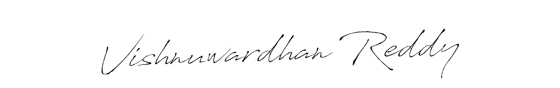 Make a beautiful signature design for name Vishnuwardhan Reddy. With this signature (Antro_Vectra) style, you can create a handwritten signature for free. Vishnuwardhan Reddy signature style 6 images and pictures png