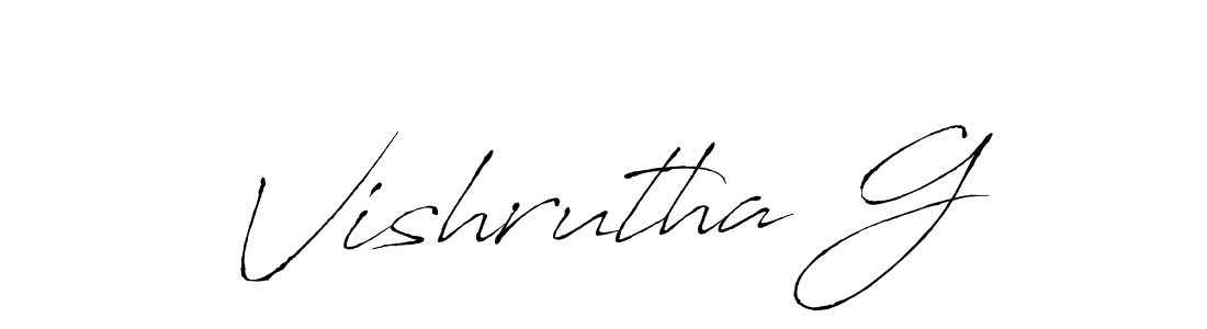 if you are searching for the best signature style for your name Vishrutha G. so please give up your signature search. here we have designed multiple signature styles  using Antro_Vectra. Vishrutha G signature style 6 images and pictures png