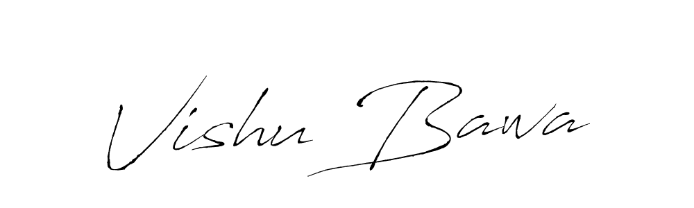 Use a signature maker to create a handwritten signature online. With this signature software, you can design (Antro_Vectra) your own signature for name Vishu Bawa. Vishu Bawa signature style 6 images and pictures png