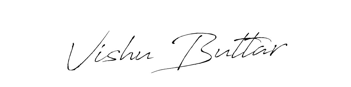 How to Draw Vishu Buttar signature style? Antro_Vectra is a latest design signature styles for name Vishu Buttar. Vishu Buttar signature style 6 images and pictures png