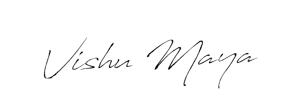 Also You can easily find your signature by using the search form. We will create Vishu Maya name handwritten signature images for you free of cost using Antro_Vectra sign style. Vishu Maya signature style 6 images and pictures png