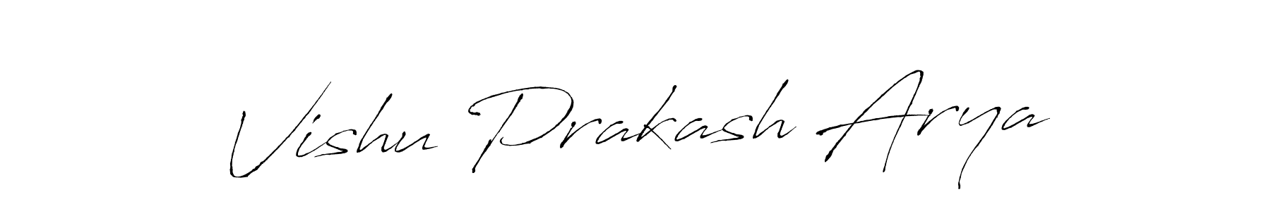 Use a signature maker to create a handwritten signature online. With this signature software, you can design (Antro_Vectra) your own signature for name Vishu Prakash Arya. Vishu Prakash Arya signature style 6 images and pictures png