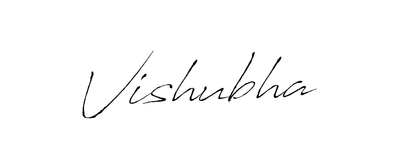 Make a beautiful signature design for name Vishubha. With this signature (Antro_Vectra) style, you can create a handwritten signature for free. Vishubha signature style 6 images and pictures png