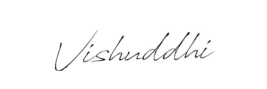 Use a signature maker to create a handwritten signature online. With this signature software, you can design (Antro_Vectra) your own signature for name Vishuddhi. Vishuddhi signature style 6 images and pictures png