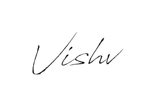 You should practise on your own different ways (Antro_Vectra) to write your name (Vishv) in signature. don't let someone else do it for you. Vishv signature style 6 images and pictures png