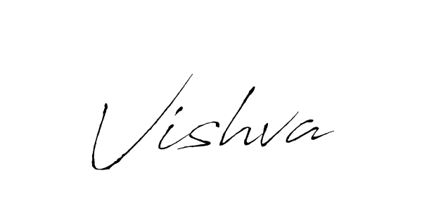 Design your own signature with our free online signature maker. With this signature software, you can create a handwritten (Antro_Vectra) signature for name Vishva. Vishva signature style 6 images and pictures png