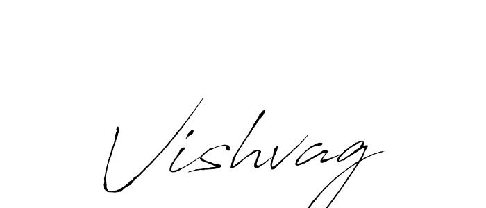 Vishvag stylish signature style. Best Handwritten Sign (Antro_Vectra) for my name. Handwritten Signature Collection Ideas for my name Vishvag. Vishvag signature style 6 images and pictures png