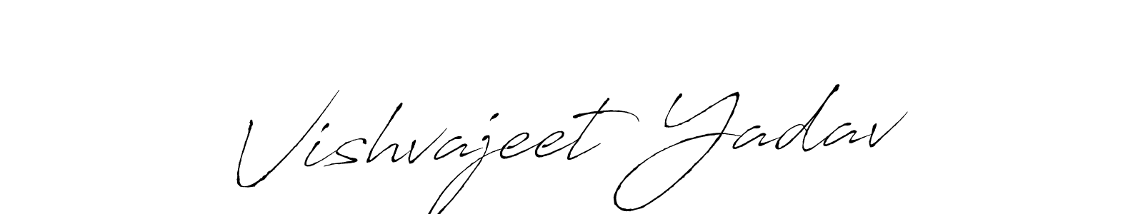 Vishvajeet Yadav stylish signature style. Best Handwritten Sign (Antro_Vectra) for my name. Handwritten Signature Collection Ideas for my name Vishvajeet Yadav. Vishvajeet Yadav signature style 6 images and pictures png