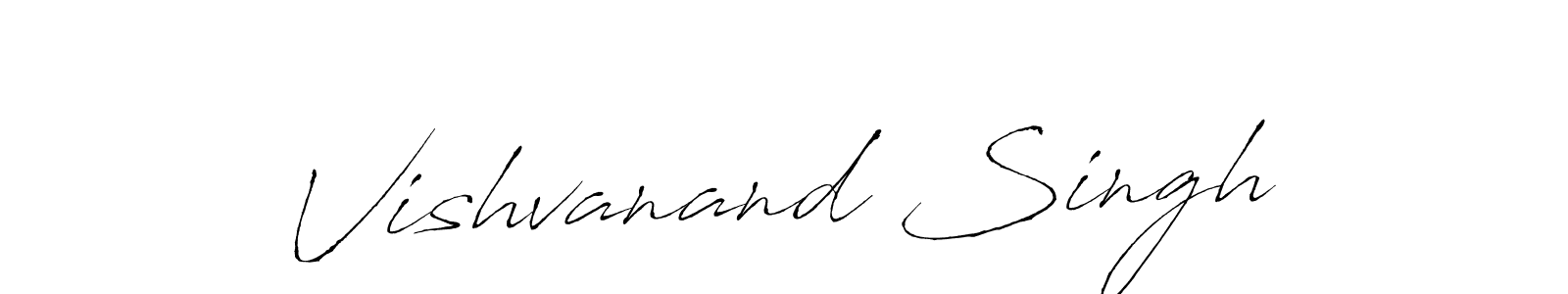 Create a beautiful signature design for name Vishvanand Singh. With this signature (Antro_Vectra) fonts, you can make a handwritten signature for free. Vishvanand Singh signature style 6 images and pictures png