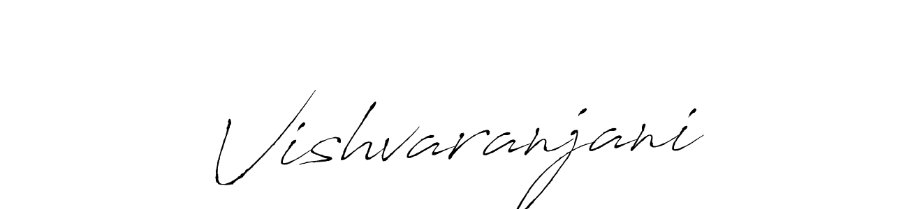 Make a beautiful signature design for name Vishvaranjani. With this signature (Antro_Vectra) style, you can create a handwritten signature for free. Vishvaranjani signature style 6 images and pictures png
