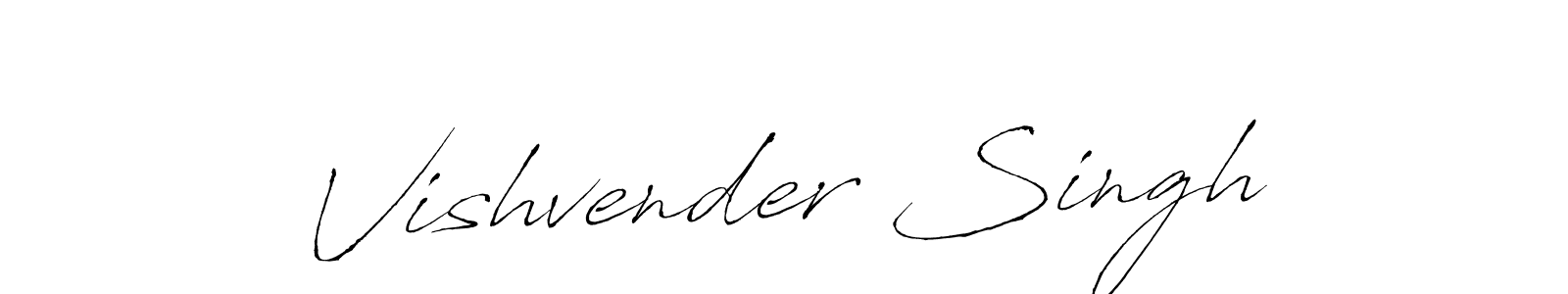 Create a beautiful signature design for name Vishvender Singh. With this signature (Antro_Vectra) fonts, you can make a handwritten signature for free. Vishvender Singh signature style 6 images and pictures png