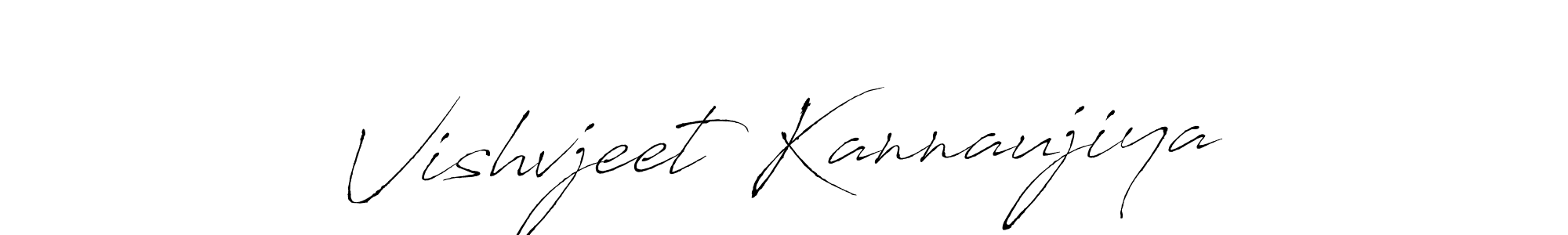 Design your own signature with our free online signature maker. With this signature software, you can create a handwritten (Antro_Vectra) signature for name Vishvjeet Kannaujiya. Vishvjeet Kannaujiya signature style 6 images and pictures png