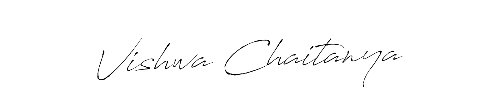 Also we have Vishwa Chaitanya name is the best signature style. Create professional handwritten signature collection using Antro_Vectra autograph style. Vishwa Chaitanya signature style 6 images and pictures png