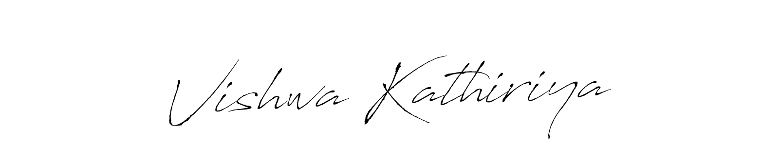 Also we have Vishwa Kathiriya name is the best signature style. Create professional handwritten signature collection using Antro_Vectra autograph style. Vishwa Kathiriya signature style 6 images and pictures png