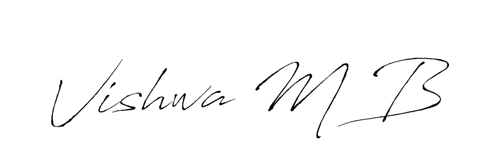 You can use this online signature creator to create a handwritten signature for the name Vishwa M B. This is the best online autograph maker. Vishwa M B signature style 6 images and pictures png