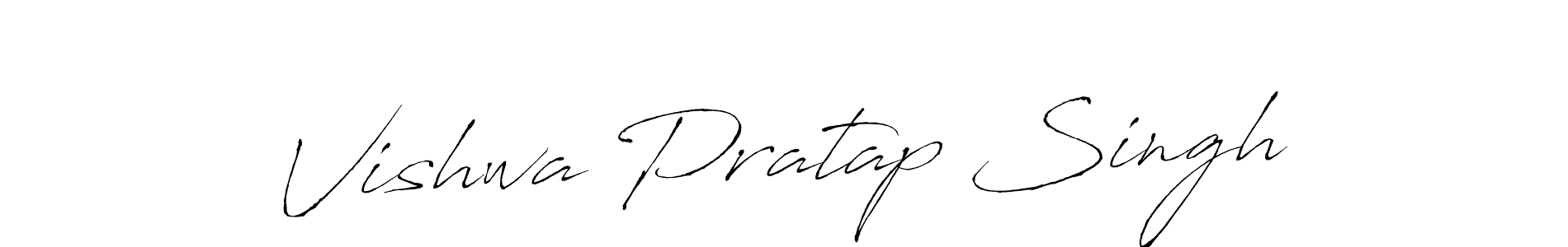 Create a beautiful signature design for name Vishwa Pratap Singh. With this signature (Antro_Vectra) fonts, you can make a handwritten signature for free. Vishwa Pratap Singh signature style 6 images and pictures png