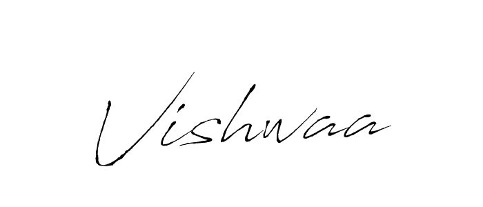 Vishwaa stylish signature style. Best Handwritten Sign (Antro_Vectra) for my name. Handwritten Signature Collection Ideas for my name Vishwaa. Vishwaa signature style 6 images and pictures png