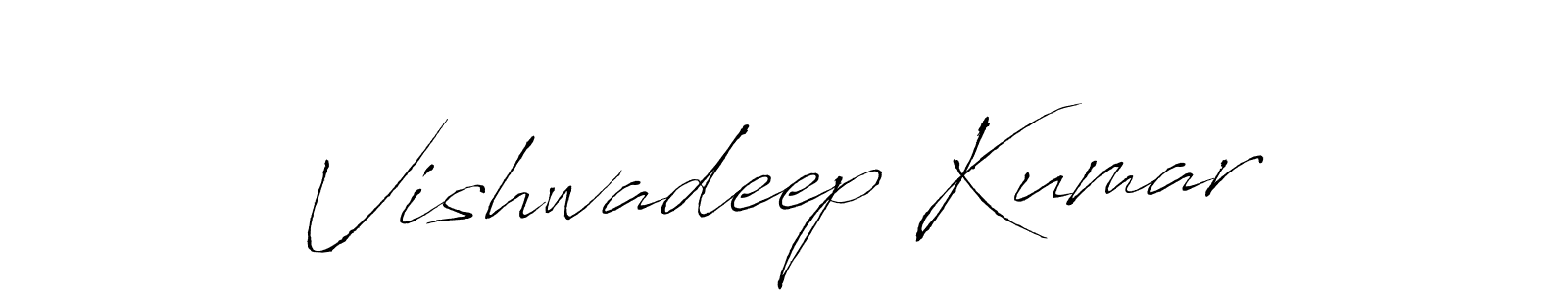 Design your own signature with our free online signature maker. With this signature software, you can create a handwritten (Antro_Vectra) signature for name Vishwadeep Kumar. Vishwadeep Kumar signature style 6 images and pictures png