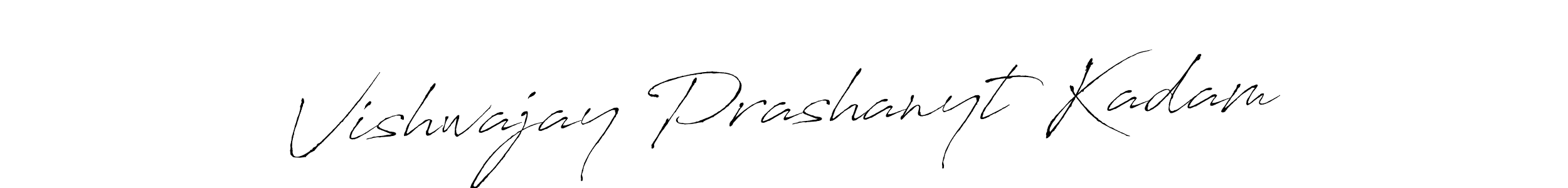 Make a beautiful signature design for name Vishwajay Prashanyt Kadam. Use this online signature maker to create a handwritten signature for free. Vishwajay Prashanyt Kadam signature style 6 images and pictures png