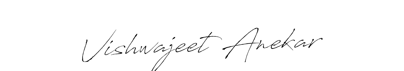The best way (Antro_Vectra) to make a short signature is to pick only two or three words in your name. The name Vishwajeet Anekar include a total of six letters. For converting this name. Vishwajeet Anekar signature style 6 images and pictures png